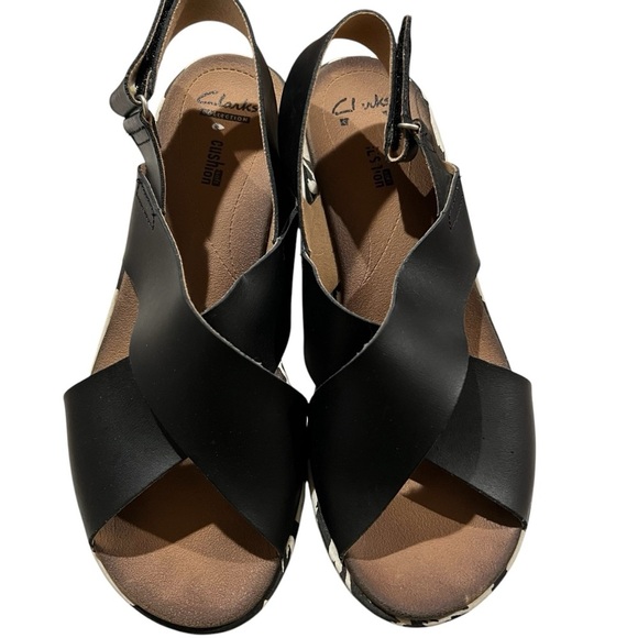 Clarks Women’s 8.5 Stasha Hale Wedge Slingback Sandal Platform Shoes - Picture 5 of 7